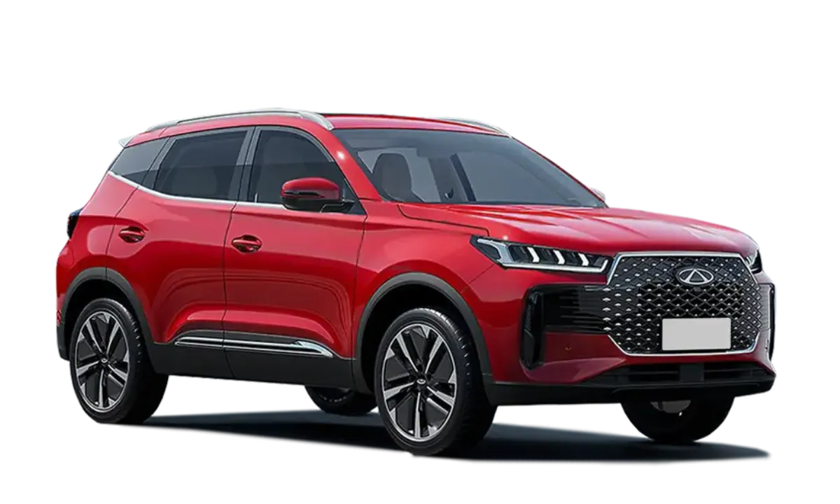 Chery Tiggo 4 2026 года в цвете огненный красный