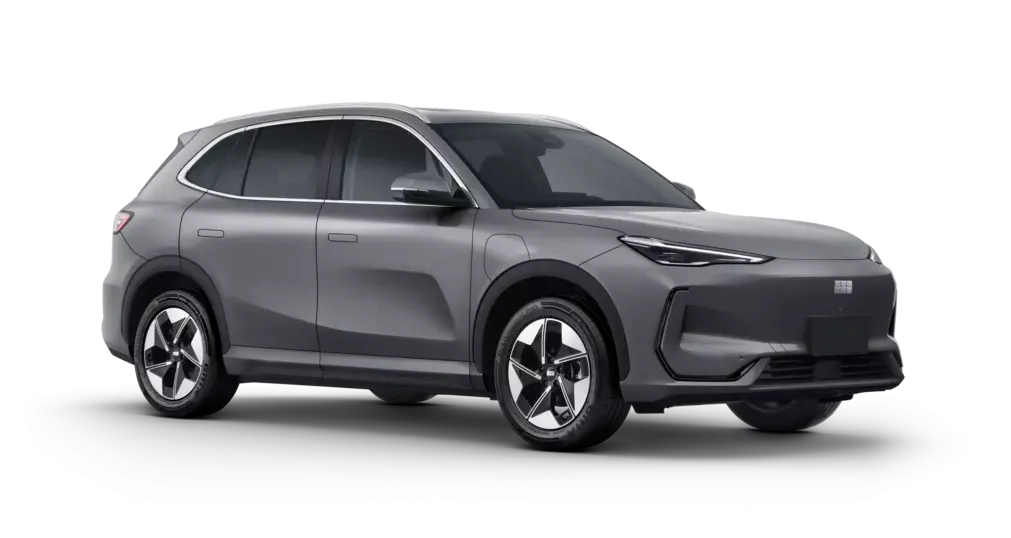 Geely EX5 2026 года в цвете серый