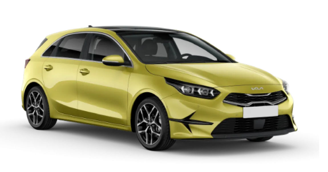 Kia Ceed 2026 года в цвете splash lemon