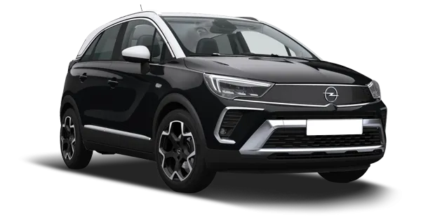 Opel Crossland X 2026 года в цвете крыша белого цвета white jade/черный металлик-diamond black