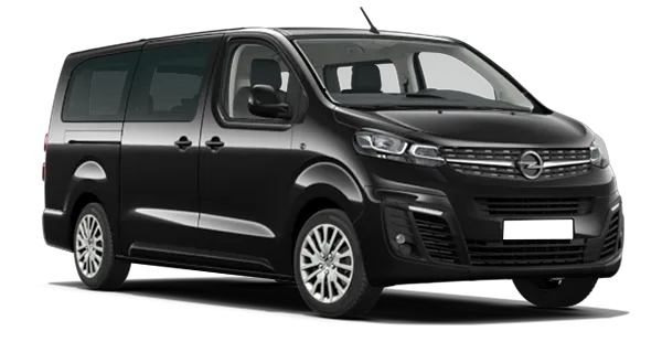 Opel Zafira Life 2026 года в цвете черный металлик black