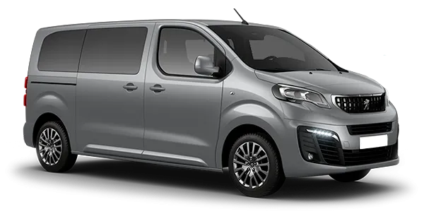 Peugeot Traveller 2026 года в цвете серебристый металлик gris alluminium