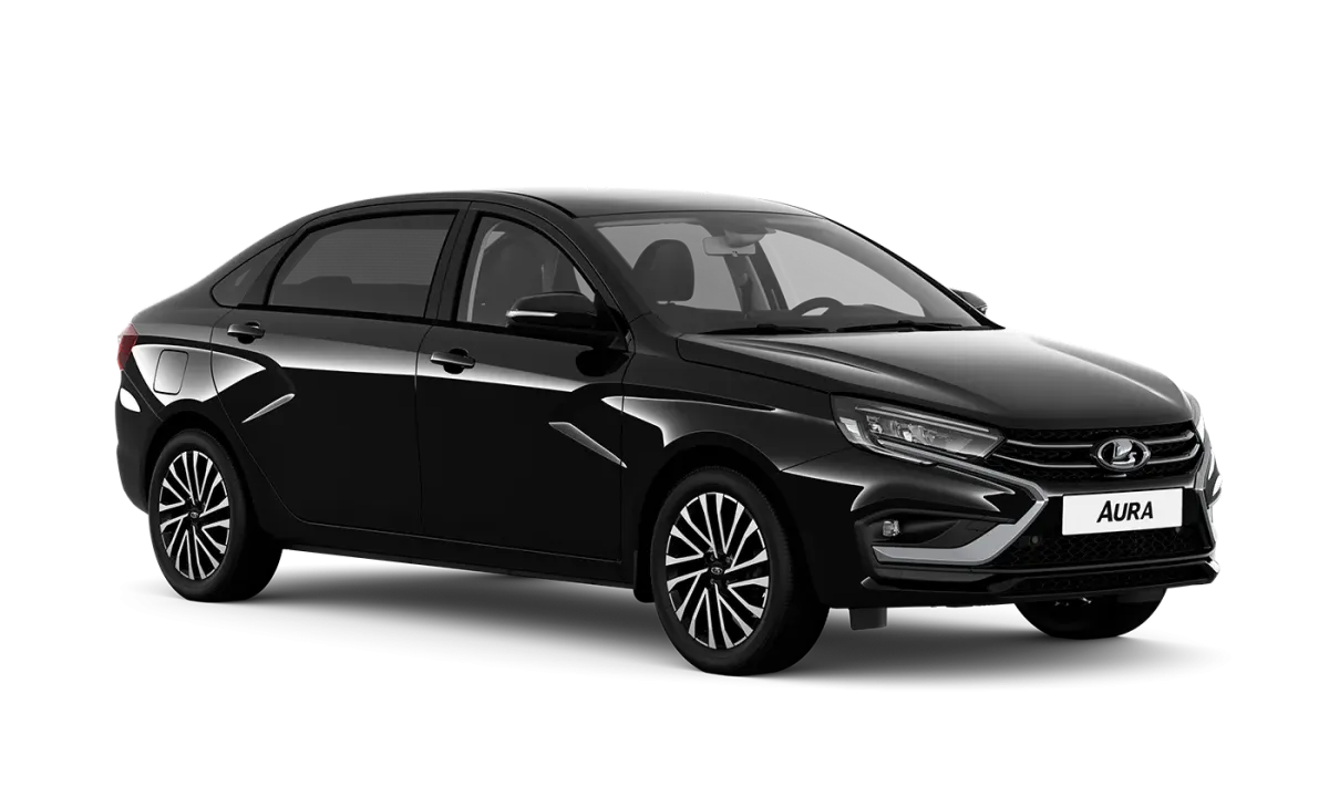 Lada (ВАЗ) Aura 2026 года в цвете черный "пантера"